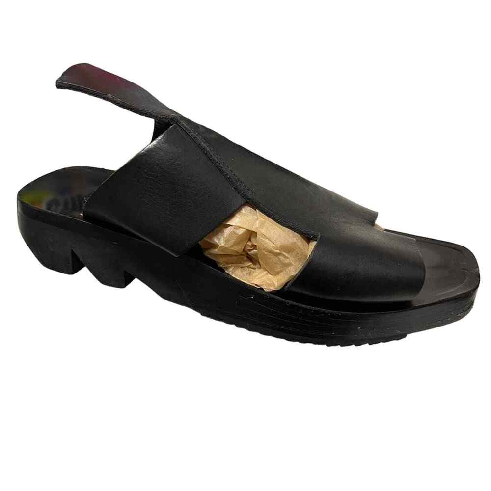 Cinzia Araia Black Slide Sandals Size 39 US 8.5